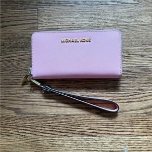 Michael Kors Pink Wristlet Wallet
